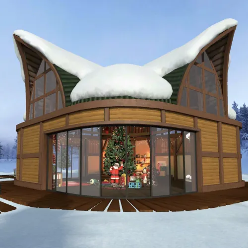 Digital agency Kuble has built an animated Christmas space in the Metaverse