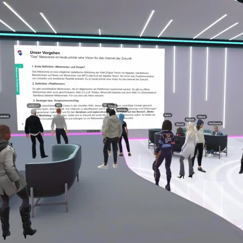 Meet & Greet at the «Metaverse Agency»: Swisscom expert shows use cases in Metaverse